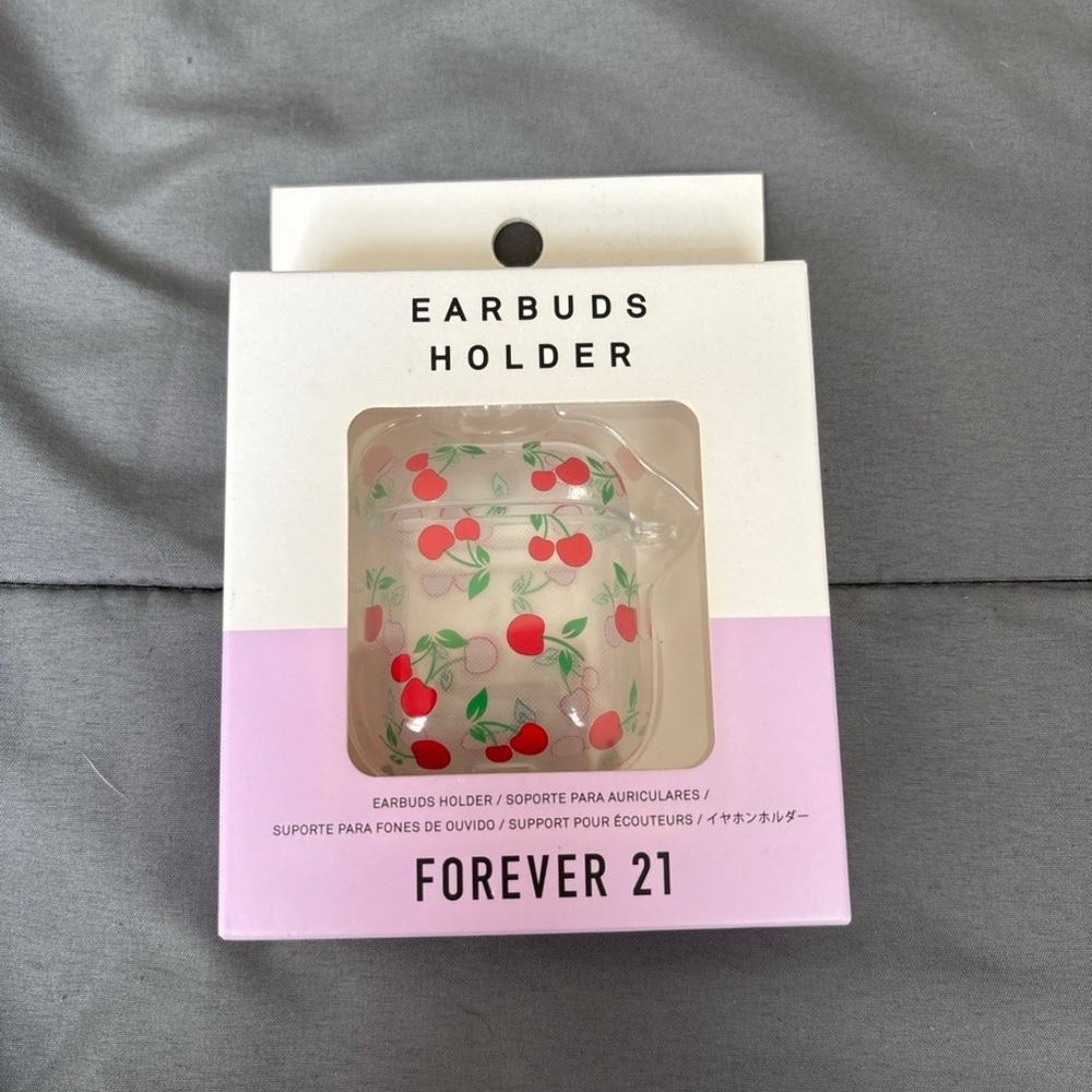 Forever 21 Cherries Airpod Earbud Holder Case